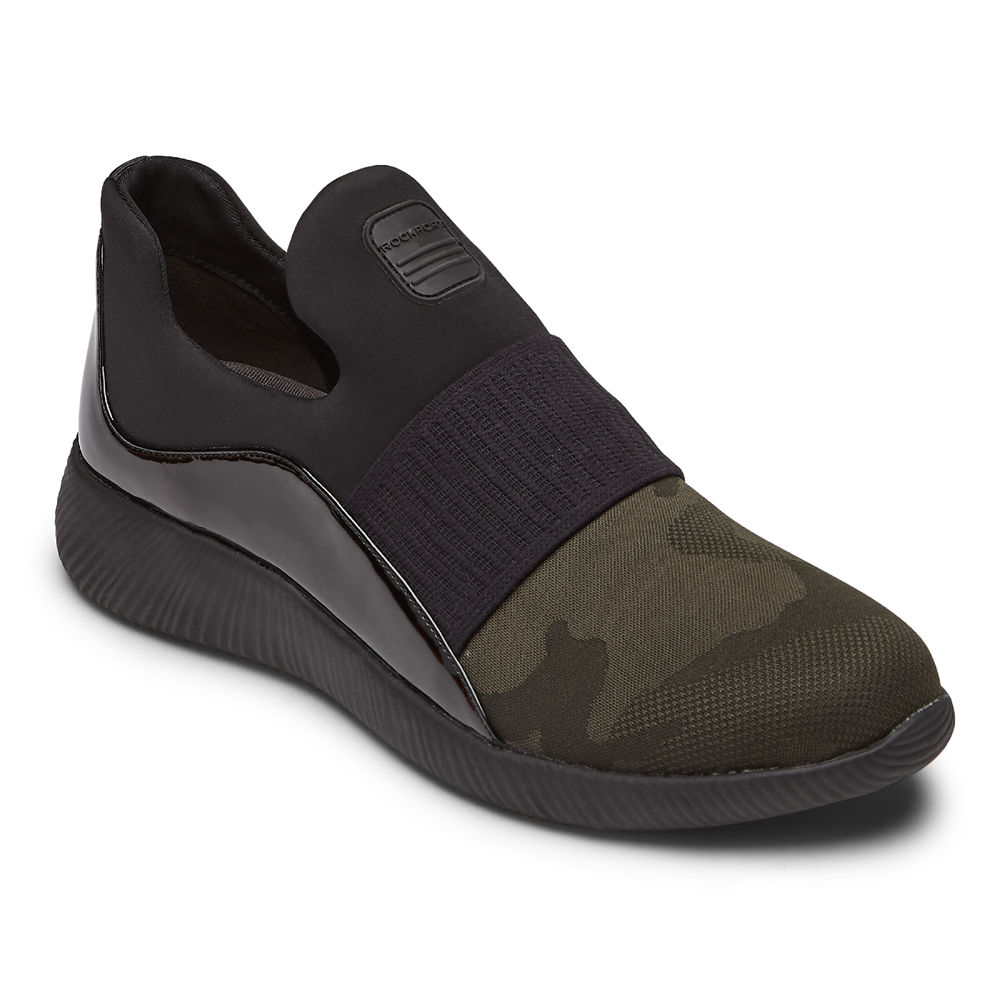 Rockport Slip-Ons Dame Grønn - City Lites Robyne - ZVYR42906